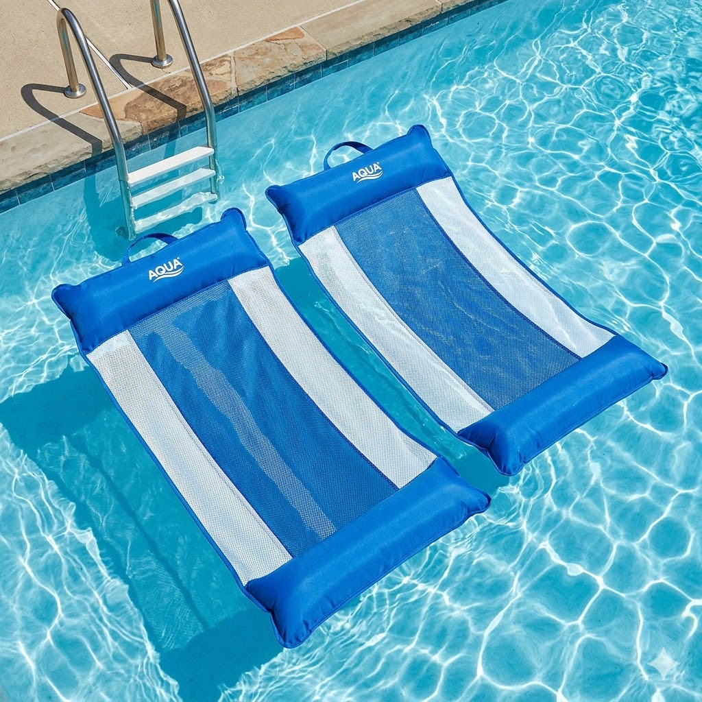 Aqua 4-in-1 Monterey hammock pool float 2-pack